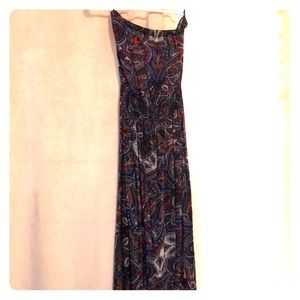 Eight sixty strapless paisley maxi dress